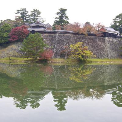 The Matsue Castle moat.