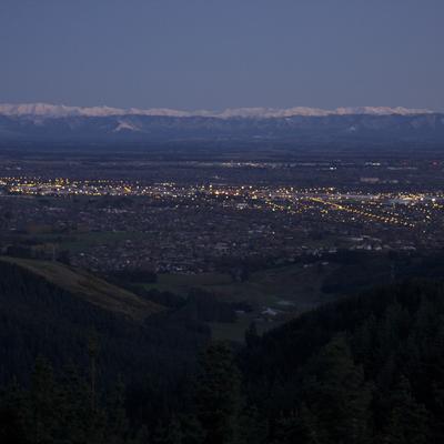 Street lights are off in a large proportion of the City.