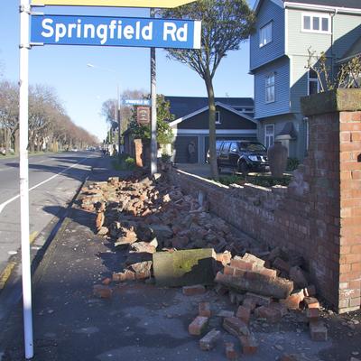 Numerous fences were knocked over.