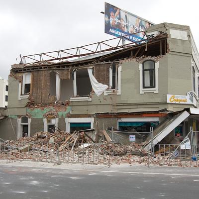 Older buildings were damaged beyond repair.