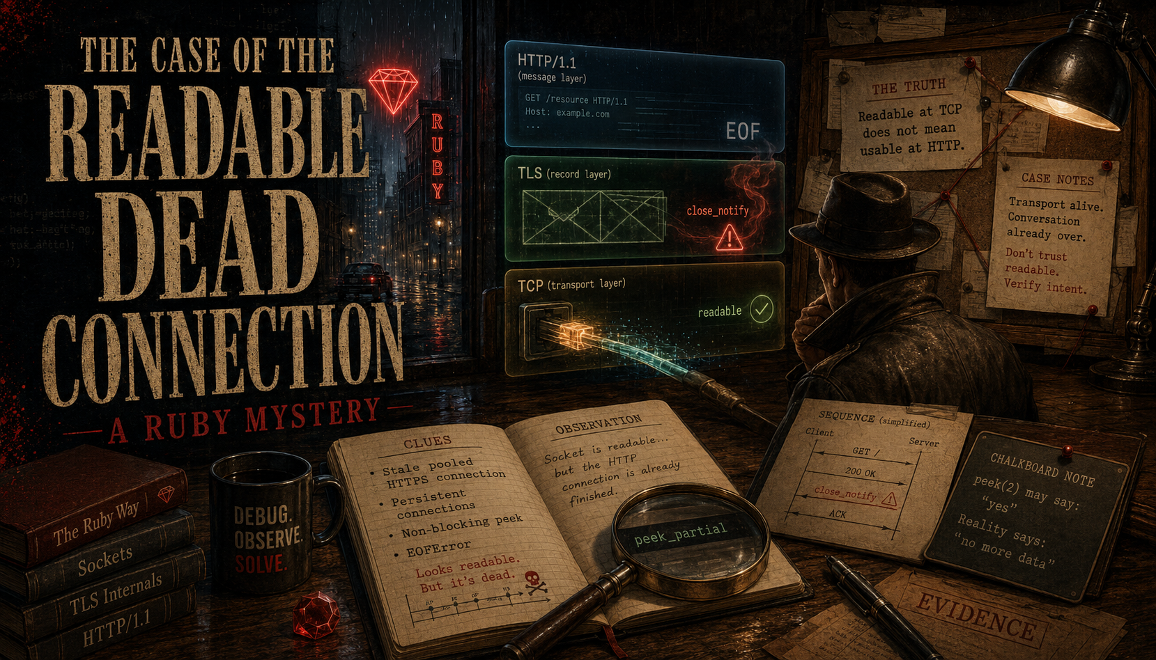 The Case of the Readable Dead Connection: A Ruby Mystery