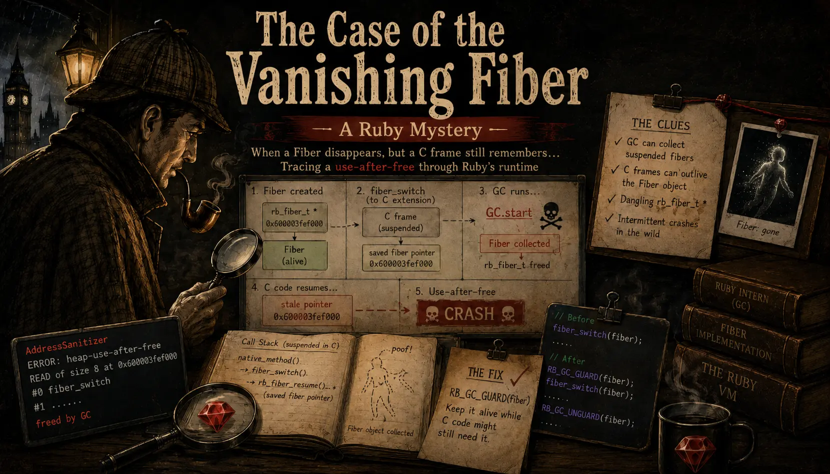 The Case of the Vanishing Fiber: A Ruby Mystery